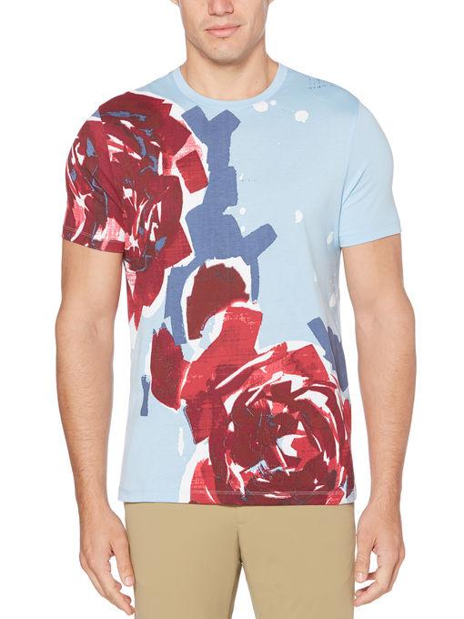 Perry Ellis Flower Print Tee