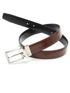 Perry Ellis Laser Base Leather Belt