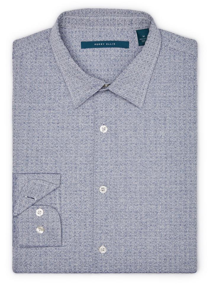 Perry Ellis Dressy Foulard Jacquard Shirt
