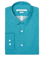 Perry Ellis Slim Fit Shadow Dot Dress Shirt