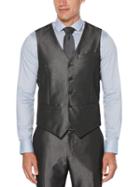 Perry Ellis Slim Fit Iridescent Twill Suit Vest