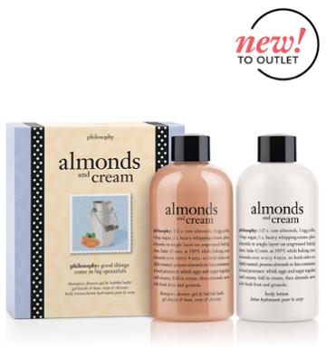 Philosophy Almonds And Cream,shampoo, Shower Gel & Bubble Bath And Body Lotion