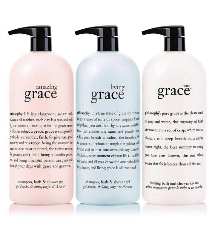 Philosophy Trio Of Grace,amazing Grace, Pure Grace & Living Grace Shampoo, Shower
