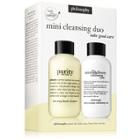 Philosophy Travel Sized Purity Made Simple One-step Facial Cleanser And Microdelivery Daily Exfoliating Wash,take Good Care