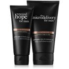 Renewed Hope For Men Mattifying Moisturizer & The Microdelivery Face And Body Scrub,philosophy Mens Duo