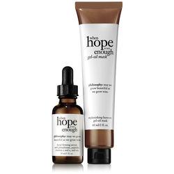 Philosophy Daily Facial Firming Serum & Replenishing Leave-on Gel-oil Mask,when Hope Is Not Enough Day Serum And Mask