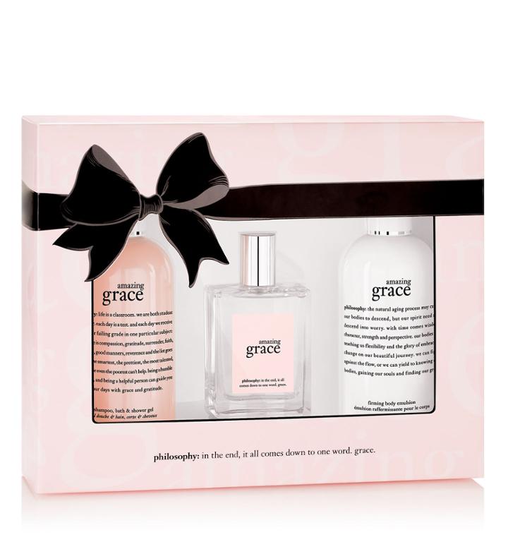 Philosophy Amazing Grace Layering Set,amazing Grace Eau De Toilette Spray Fragran