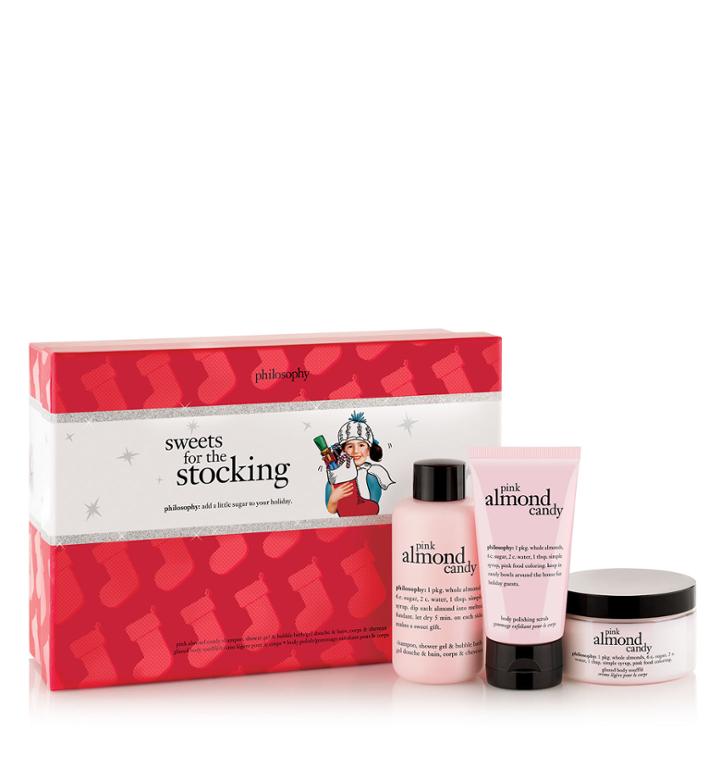 Philosophy Sweets For The Stocking,pink Almond Candy Shampoo, Shower Gel & Bubble