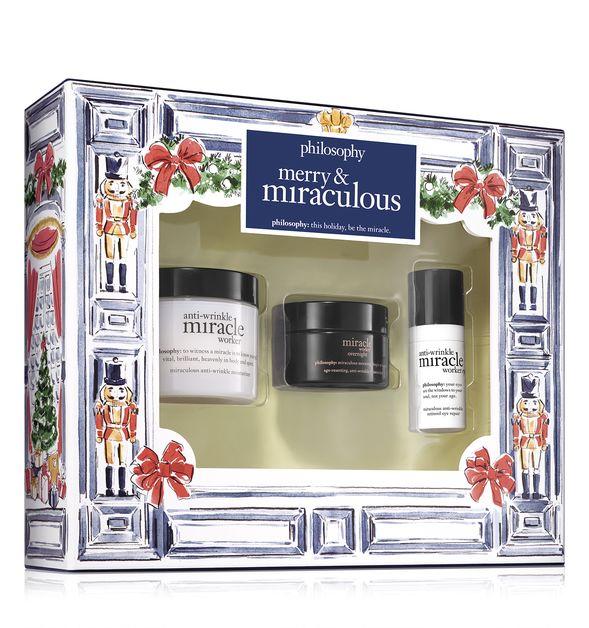 Philosophy Anti-wrinkle Miracle Worker Skin Care Set,merry & Miraculous Kit