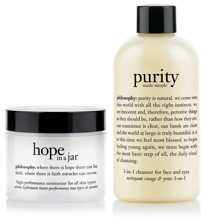 Philosophy Hope And Purity Duo,hope In A Jar Original Formula Moisturizer And Pur