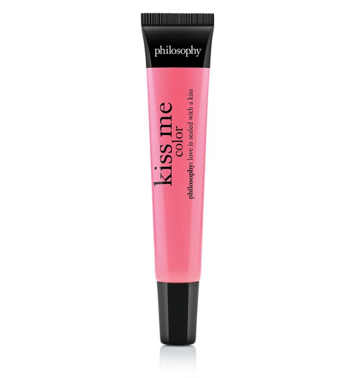 Philosophy Kiss Me Color,pink Tinted High-gloss Lip Shine