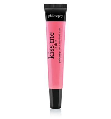 Philosophy Kiss Me Color,pink Tinted High-gloss Lip Shine