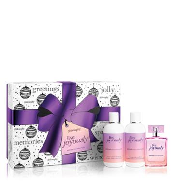 Philosophy Live Joyously Layering Set,live Joyously Eau De Parfum, Live Joyously