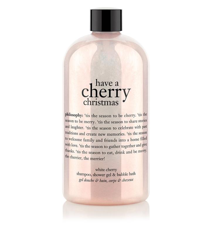 Philosophy Have A Cherry Christmas,white Cherry Shampoo, Shower Gel & Bubble Bath