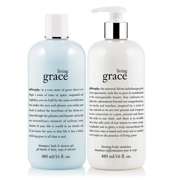 Philosophy Shampoo, Bubble Bath & Shower Gel And Firming Body Emulsion,living Gra