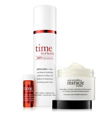 Philosophy Time In A Bottle Daily Age-defying Serum And Anti-wrinkle Miracle Work