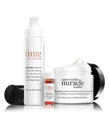 Philosophy Time In A Bottle Daily Age-defying Serum And Miracle Worker Miraculous