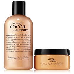 Philosophy Shampoo, Shower Gel & Bubble Bath; Body Souffle,orange Cocoa And Cream Duo