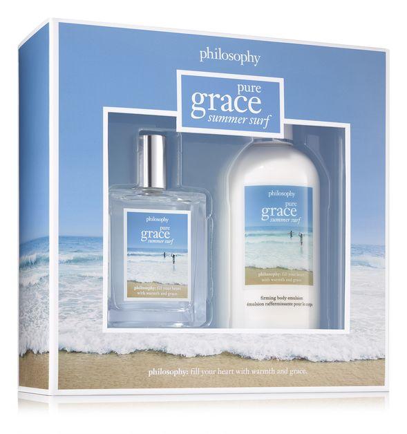 Philosophy Firming Body Emulsion And Spray Fragrance,pure Grace Summer Surf Gift