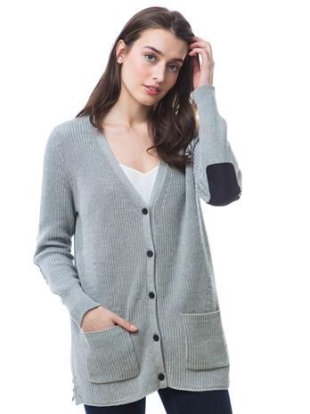 525 America Boyfriend Cardigan W/neoprene Patches