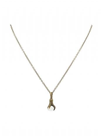 House Of Harlow 1960 Jewelry Talon Necklace With White Pearl