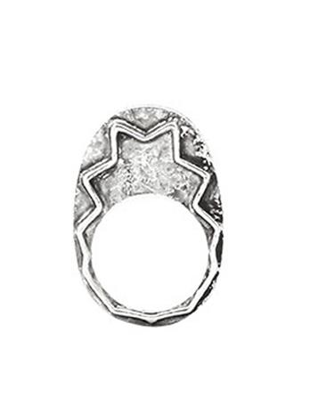 House Of Harlow 1960 Jewelry Zig Zag Stacking Ring