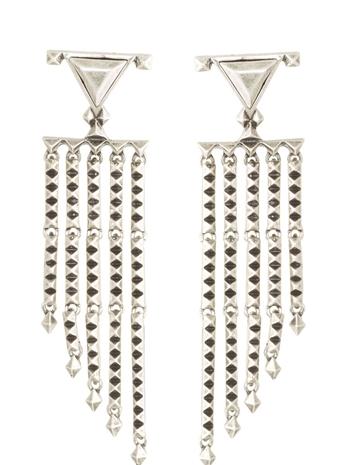 House Of Harlow 1960 Jewelry Tres Tri Fringe Earrings