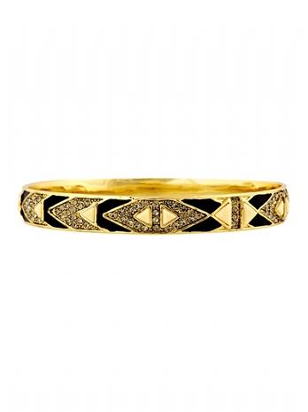 House Of Harlow 1960 Jewelry Braided Pave Bangle Multi