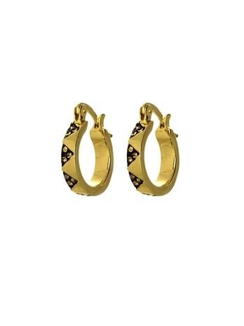 House Of Harlow 1960 Jewelry Pave Huggie Earrings