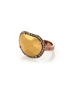 House Of Harlow 1960 Jewelry Horizontal Sahara Sara Sand Ring