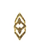 House Of Harlow 1960 Jewelry Pave Jaws Finger Ring