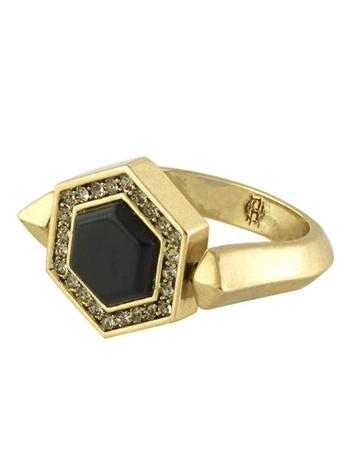 House Of Harlow 1960 Jewelry Hexes Flip Ring