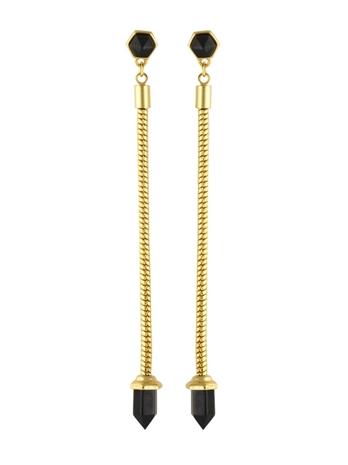 Cc Skye The Retro Crystal Drop Earrings