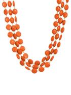 Towne & Reese Lila Necklace In Coral