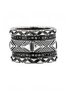 House Of Harlow 1960 Jewelry Mesa Stack Rings Silver