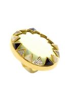 House Of Harlow 1960 Jewelry Resin And Crystal Ring