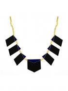 House Of Harlow 1960 Jewelry Modern Motif Necklace Black