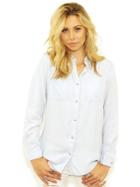 West Coast Wardrobe Cavvy B/d Shirt In Light Wash