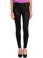 Citizens Of Humanity Rocket High Rise Leatherette Skinny In Black