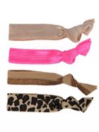 Glam Bands Pink/leopard Hair Ties