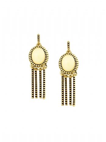 House Of Harlow 1960 Jewelry Sunburst Fringe Earrings