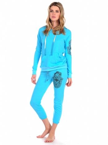 Vintage Havana Evil Eye Hand Sweatpants