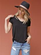West Coast Wardrobe Stressed Out Vintage Tee In Black
