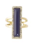House Of Harlow 1960 Jewelry Illuminating Rectangle Ring