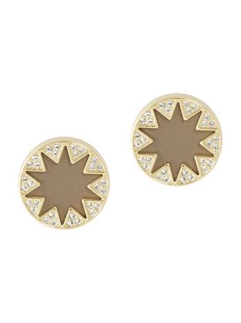 House Of Harlow 1960 Jewelry Sunburst Earrings With Pave
