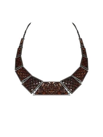 House Of Harlow 1960 Jewelry Serene Serpentine Collar Necklace