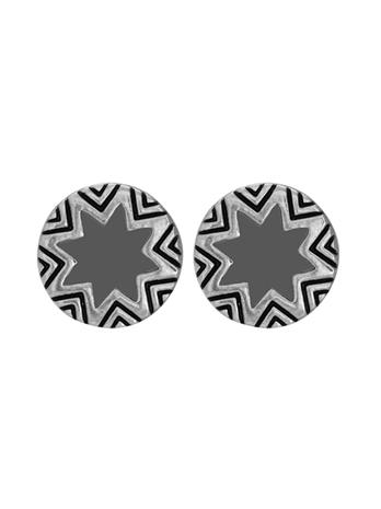 House Of Harlow 1960 Jewelry Engraved Mini Sunburst Earrings