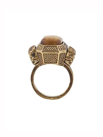 House Of Harlow 1960 Jewelry Double Skull Ring