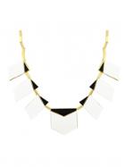 House Of Harlow 1960 Jewelry Modern Motif Necklace White