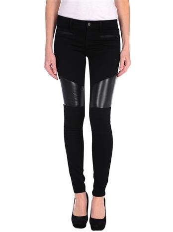Tractr Pleather Patch Pants